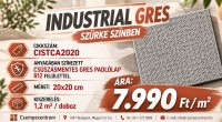 Industrial Gres 20x20 csúszásmentes gres ipari padlólap