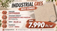 Industrial Gres 20x20 csúszásmentes gres ipari padlólap