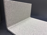 Industrial Gres hajlított lábazat 10x20 cm melléültethető SZÜRKE színben