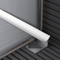 Beépíthető belső sarokelem, Alumínium, lábas Beépíthető belső sarokelem, Alumínium, lábas