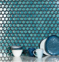 Intermatex Round Teal 30,4x26,3 mozaik Intermatex Round Teal 30,4x26,3 mozaik