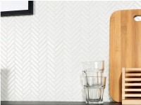 Intermatex Chevron White Gloss 28x27 mozaik Intermatex Chevron White Gloss 28x27 mozaik