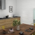 Bianco Lucido 30x60 fényes vagy matt fehér felületű csempe kollekció, sima és 3D hullámos felülettel