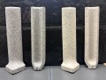 Industrial Gres hajlított lábazat 10x20 cm melléültethető SZÜRKE színben