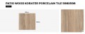 Patio Wood koraTER 60x60x2 fahatású vastagított padlólap 2 cm vastag Patio Wood koraTER 60x60x2 fahatású vastagított padlólap 2 cm vastag