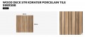 Wood Deck STR koraTER 60x60x2 fahatású vastagított padlólap 2 cm vastag Wood Deck STR koraTER 60x60x2 fahatású vastagított padlólap 2 cm vastag