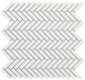 Intermatex Chevron White Gloss 28x27 mozaik Intermatex Chevron White Gloss 28x27 mozaik