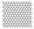 Intermatex Hexagon White mat 26x30 mozaik Intermatex Hexagon White mat 26x30 mozaik